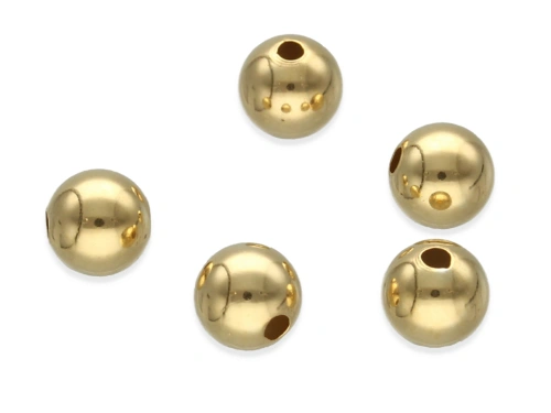 Kulka gładka 6/1,4 mm AG-925+Au [1szt.]