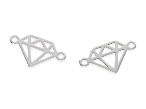 Łącznik "diament" 15 x 8,5 mm AG-925 [1szt.]