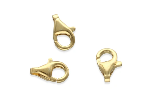 Zapięcie karabińczyk 9 mm AG-925+Au [1szt.]