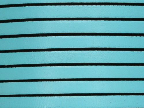 Rzemień naturalny płaski 5x1,8mm błękitny [20cm]