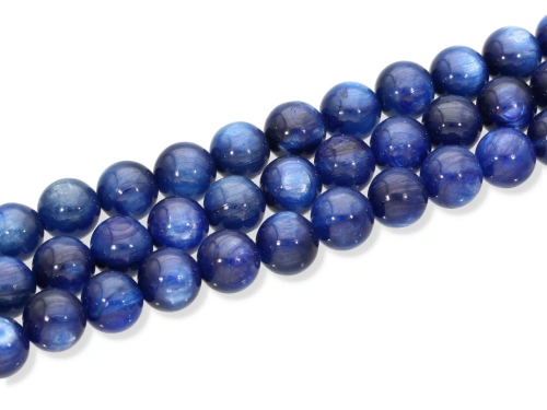 Kyanit naturalny kulka ok.8,5mm [~20cm]