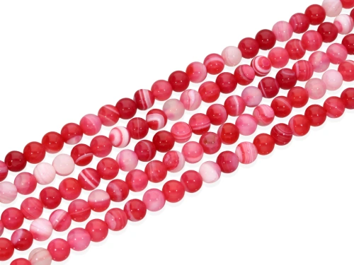 Agat pasiasty kulka ok.6,3mm [~19cm]