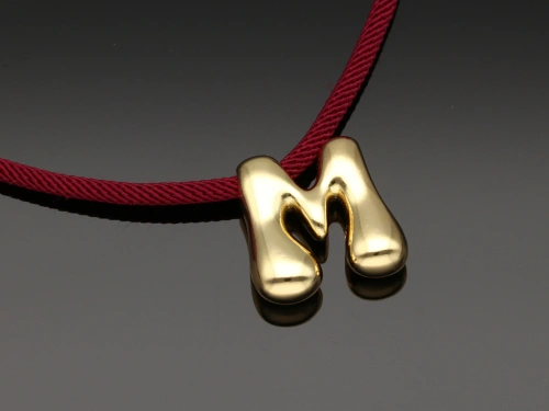 Zawieszka literka M 22x21,5mm [1szt.]