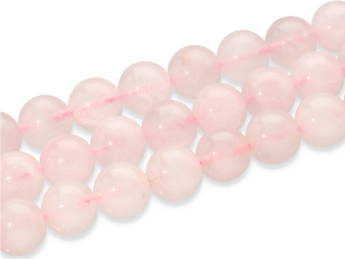 Kwarc różowy kulka ok.12,5mm [~19cm]