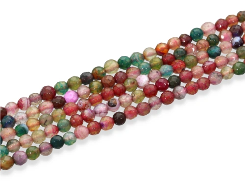 Agat kulka fasetowana ok.4,5mm [~36cm]