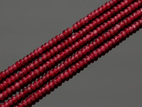 Jadeit oponka fasetowana ok.4,3x3mm [~35cm]