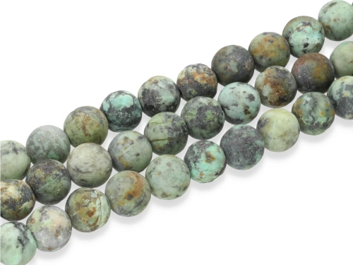 Turkus afrykański (jaspis) mat kulka ok.8,7mm [~38cm]