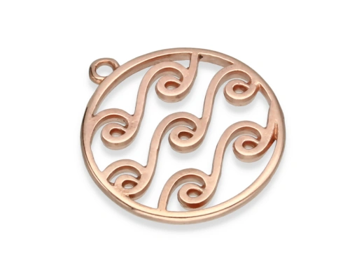 Zawieszka "fala" 24,5 x 22 mm [1szt.]