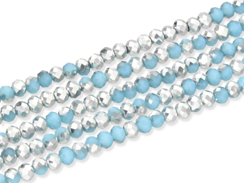 Kryształki kol. niebiesko-platynowy ok.4,7x6mm [~20cm]  