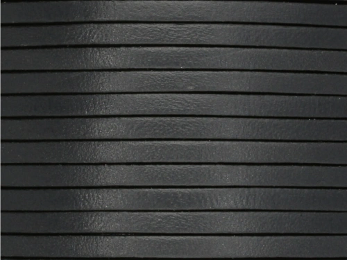 Rzemień naturalny płaski 3x1,8mm grafitowy [20cm]