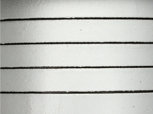 Rzemień naturalny płaski 10x1,8mm srebrny [20cm]