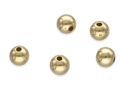 Kulka gładka 5/1,3mm AG-925+Au [1szt.]