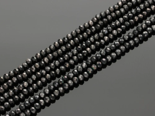 Kryształki kol. grafitowy SP ok.4,5x3,8mm [~40cm]