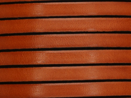 Rzemień naturalny płaski 6x1,8mm koniakowy [20cm]