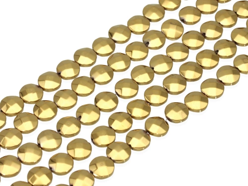 Hematyt pastylka fasetowana ok.10mm [~19cm]