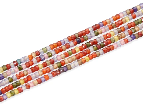 Cyrkonia oponka fasetowana ok.3,2x2,2mm [~36cm]