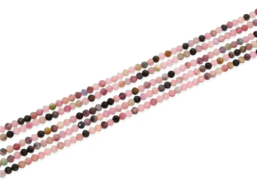 Turmalin mix kulka fasetowana ok.2,5mm [~19cm]