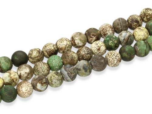 Agat trawiony kulka ok.8mm [~19cm]