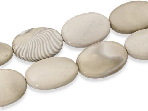 Krzemień pasiasty "owal" ~ 30 x 22 mm [~18cm]