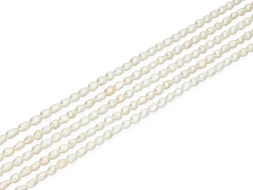 Perła słodkowodna rice ~3-4mm [~36cm]