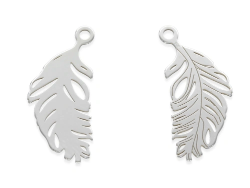 Zawieszka "piórko" 22 x 9,5 mm AG-925 [1szt.]