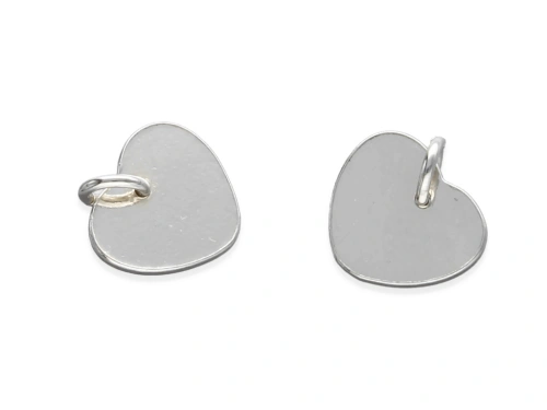 Zawieszka "serce gładkie" 10 x 8,6 mm AG-925 [1szt.]