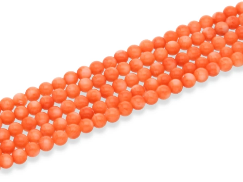 Koral pomarańczowy kulka ok.4,2mm [~39cm]