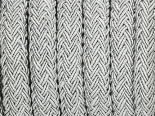 Lina pleciona owalna 10x7mm kolor szary [20cm]