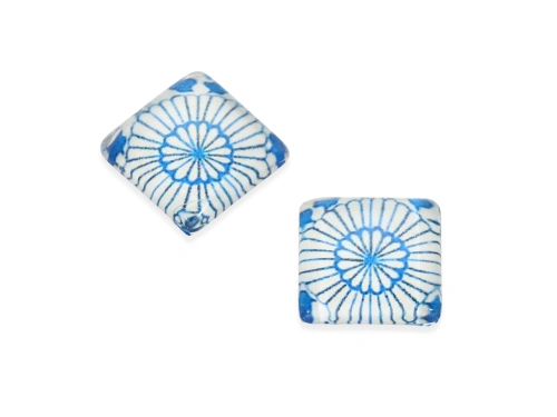 Kaboszon szklany 12x12mm model 235 [1szt.]