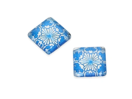 Kaboszon szklany 12x12mm model 216 [1szt.]