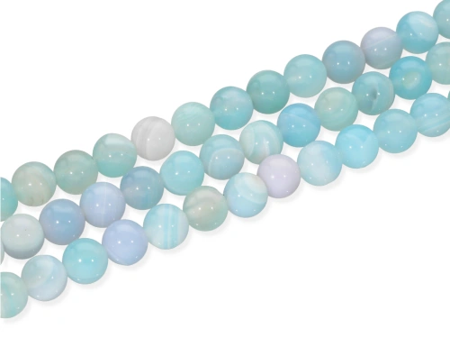 Agat pasiasty kulka ok.8,3mm [~19cm]