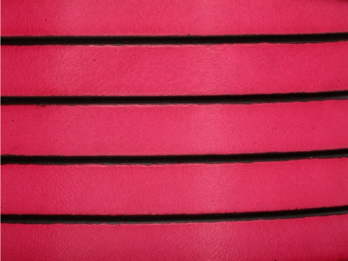 Rzemień naturalny płaski 10x1,8mm fuksja [20cm]