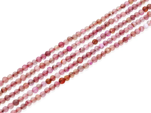 Agat kulka fasetowana ok.4mm [~35cm]