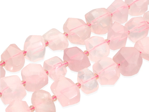 Kwarc różowy bryłka ciosana ok.15x20mm [~19cm]
