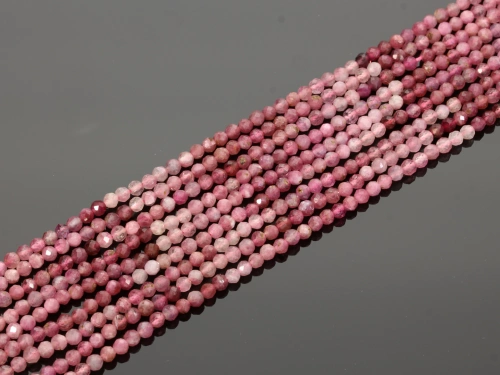 Turmalin kulka fasetowana ok.3,5mm [~30cm]