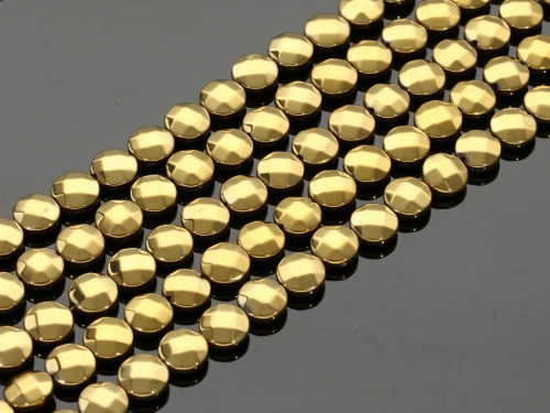 Hematyt pastylka fasetowana ok.8,3mm [~19cm]