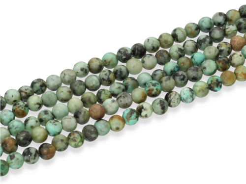 Turkus afrykański (jaspis) kulka ok.4,9mm [~37cm]