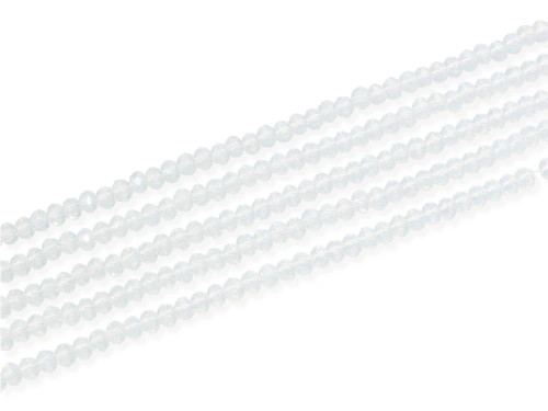 Szkło kryształowe "oponka fasetowana" ~ 3,6 x 2,5 mm [~18cm]