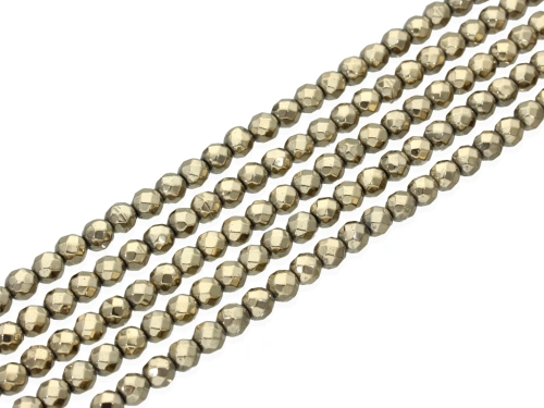 Hematyt kulka fasetowana ok.6mm [~39cm]