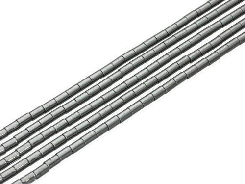 Hematyt rurka ok.4x6mm [~40cm]
