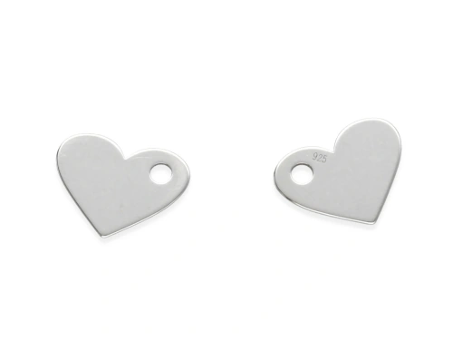 Zawieszka "serce" 9,5 x 7,5 mm AG-925 [1szt.]