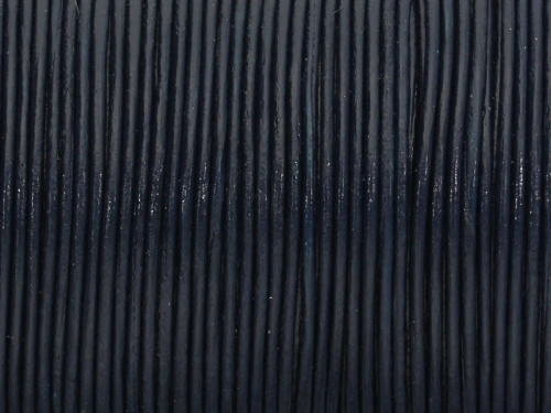 Rzemień naturalny okrągły indygo ciemne 1mm [1m]