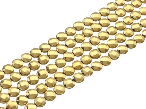 Hematyt pastylka fasetowana ok.8,3mm [~19cm]