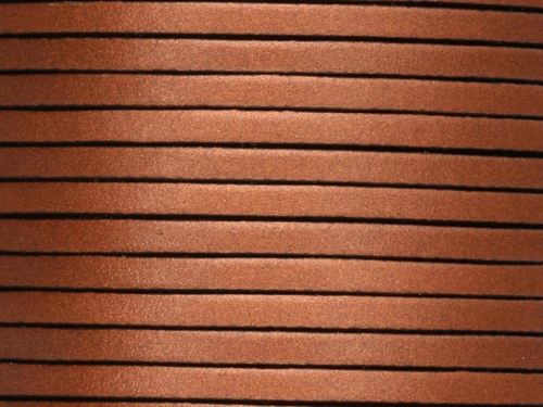 Rzemień naturalny płaski 3x1,8mm miedziany [20cm]