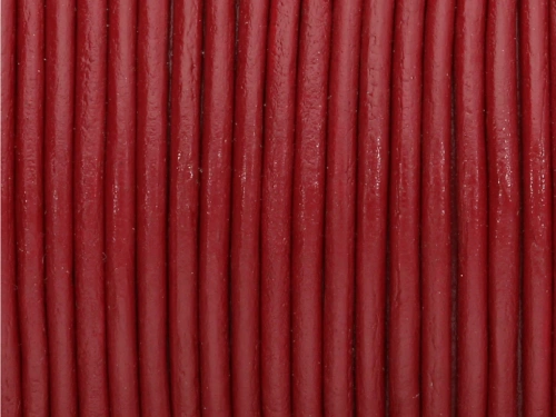 Rzemień naturalny okrągły bordowy 2mm [1m]