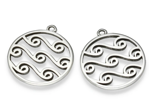 Zawieszka "fala" 24,5 x 22 mm [1szt.]