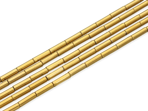 Hematyt rurka ok.4x13mm [~40cm]