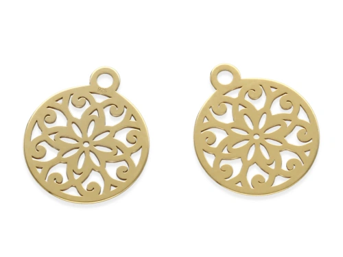 Zawieszka "rozeta" 14,5 x 12 mm AG-925 [1szt.]