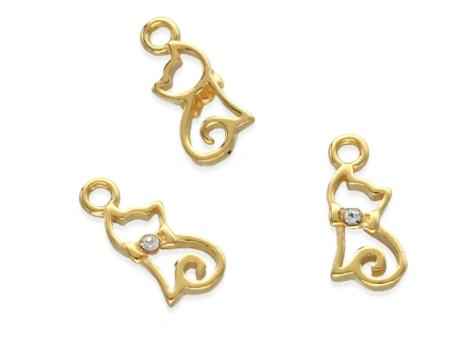 Zawieszka "kotek mini" 11,5 x 5,5 mm AG-925 [1szt.]