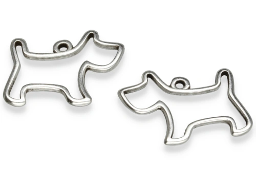 Zawieszka "pies" 23 x 17,5 mm [1szt.]